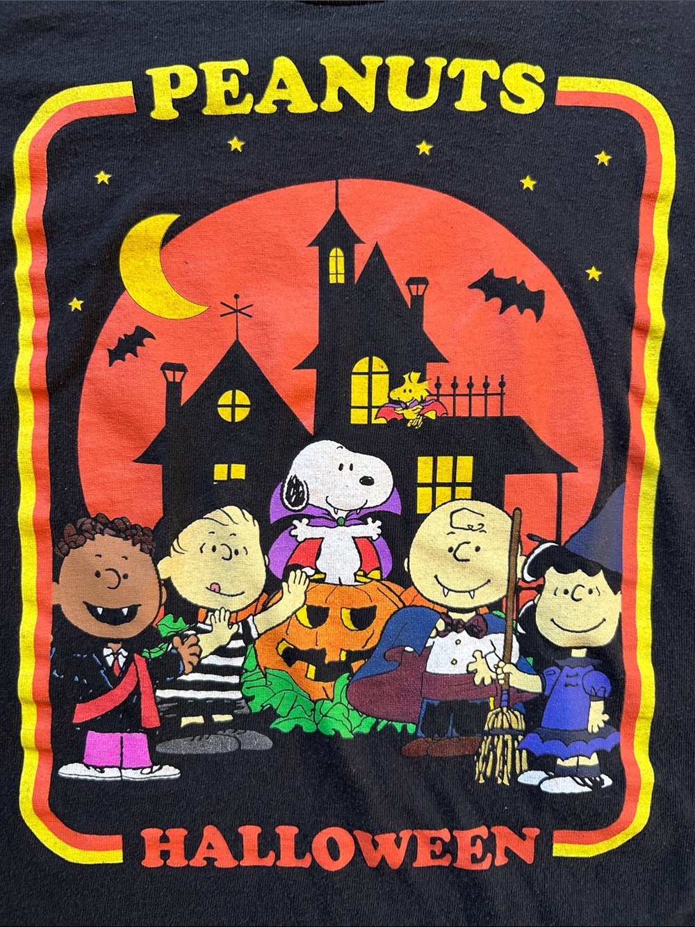 Peanuts Halloween cropped shirt